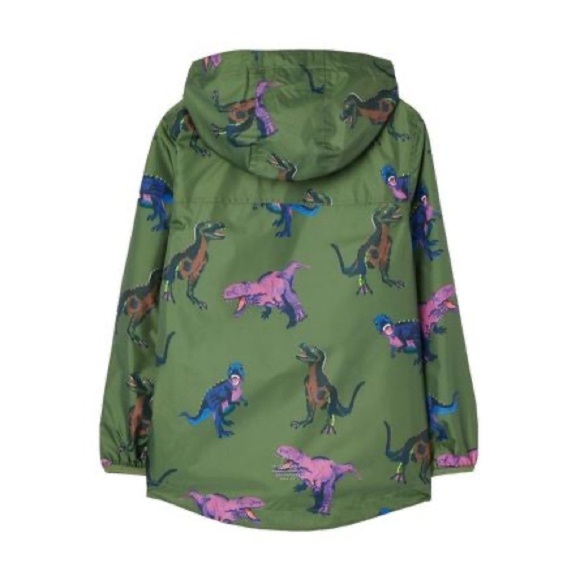 Joules Kids Dinosaur Print Jacket - Green 4Y - Picture 6 of 8